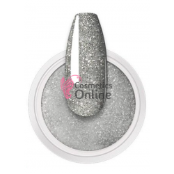 Pudra dipping pentru modelare unghii Oranjolie de 8gr Shining Silver Cod M716